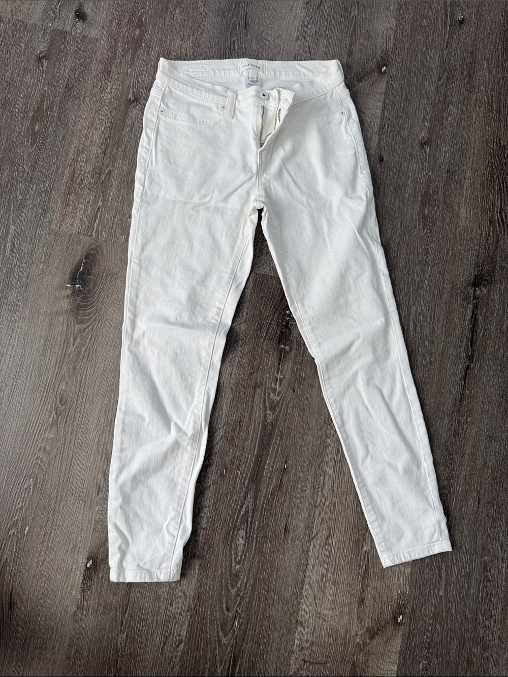 LILA RYAN White High-Rise Denim